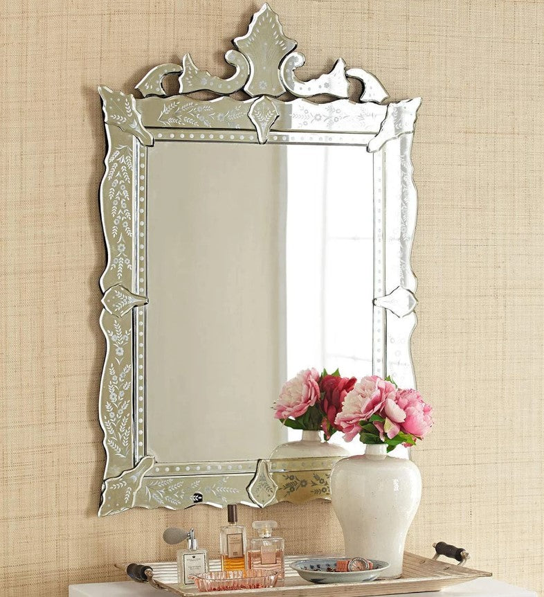 Luxurious Venetian Glass Mirror Italian Beveled Mirror