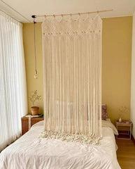 Macrame Large Curtain Decoration Wall Arch Backdrop Wedding Wall Hanging window curtain