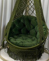 Macrame Swing Chair, Hanging Chair, Round Chair