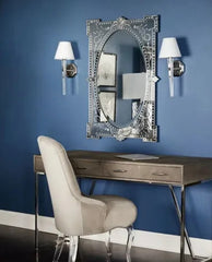 Luxury Wall Mounted Squared Mirror, Venetian Mirror Decor