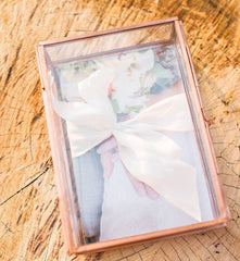 Rose Gold | Glass Photo Box | Photographer Box | Wedding Gift