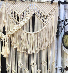 Boho Macrame Wall Hanging, Doorway Curtains, Boho Macrame Wedding Backdrop