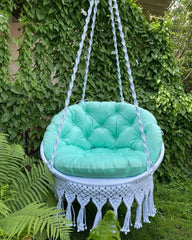 Macrame Swing Chair, Hanging Chair, Round Swing