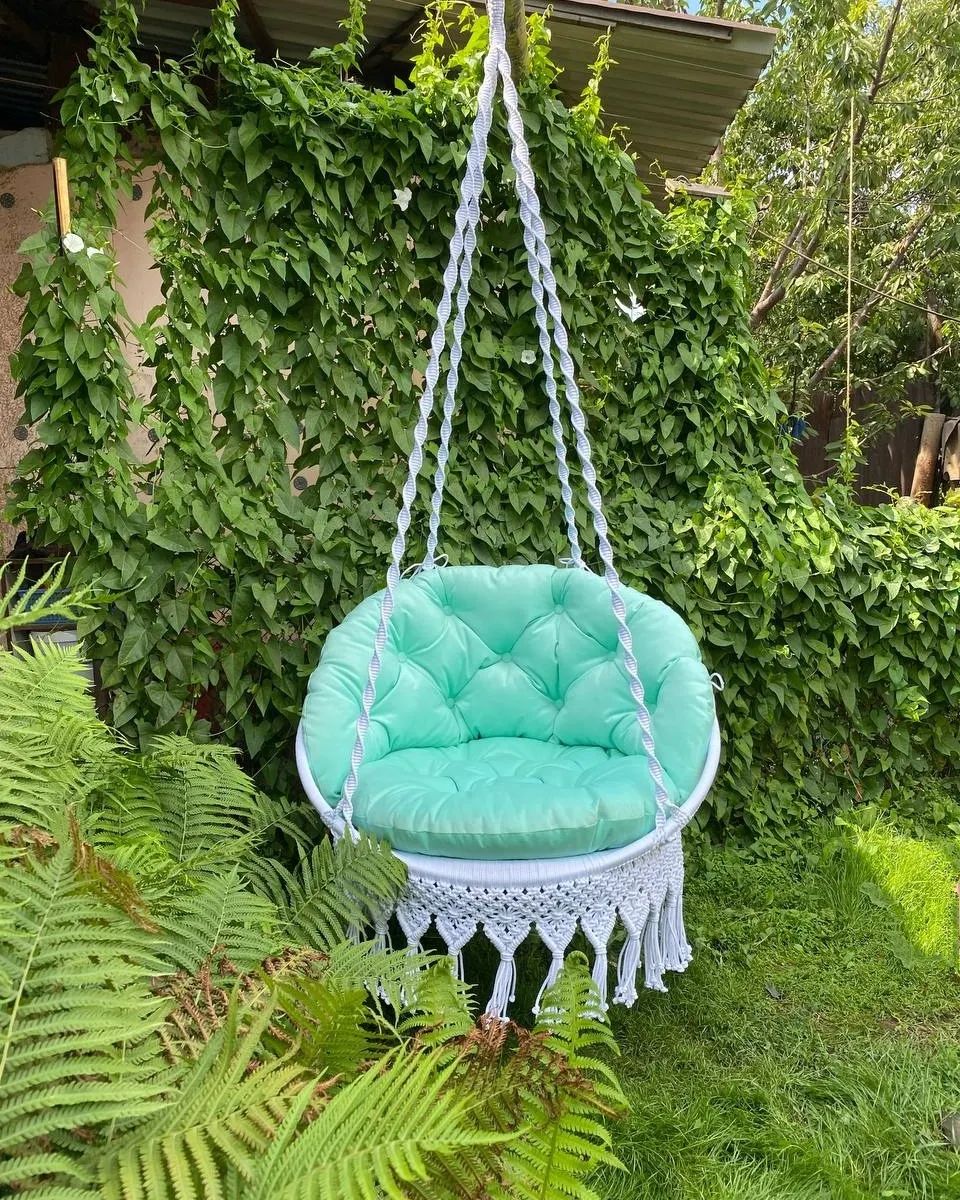 Macrame Swing Chair, Hanging Chair, Round Swing