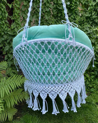 Macrame Swing Chair, Hanging Chair, Round Swing