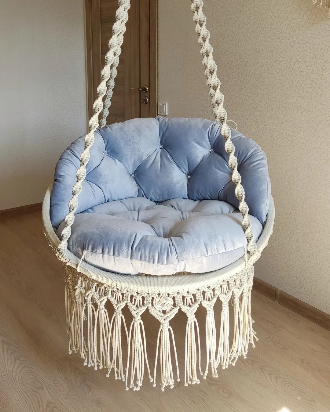 Swing Chair, Round Swing, Macrame Swing Chair