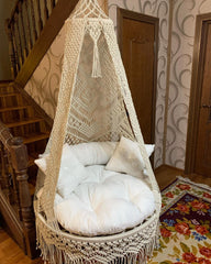 Bohemian Decor, Macrame Swing Chair