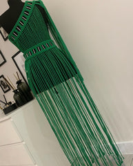 Green Macrame Dress, Bridal Dress