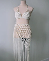 Beach Party Dress, Macrame Dress