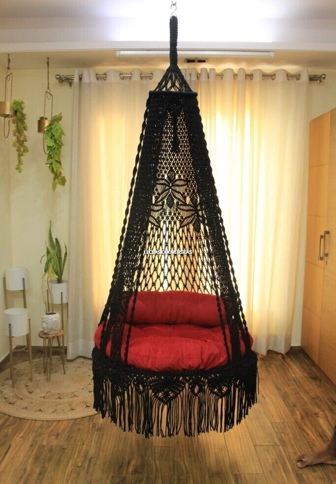 Beautiful Macrame Swing, Swing Bed, indoor Hammock, indoor Swing Chair